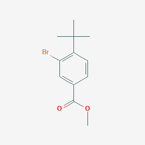 molecular formula C12H15BrO2 B170614 Methyl 3-bromo-4-(tert-butyl)benzoate CAS No. 14034-08-3