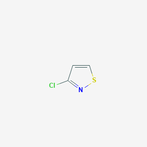 molecular formula C3H2ClNS B170628 3-氯异噻唑 CAS No. 14217-66-4