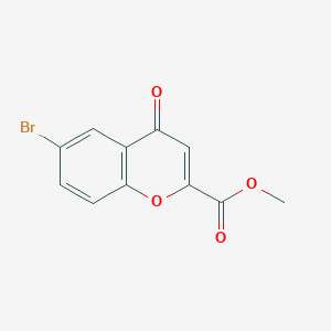 molecular formula C11H7BrO4 B170646 Methyl 6-bromo-4-oxo-4H-chromene-2-carboxylate CAS No. 116543-92-1