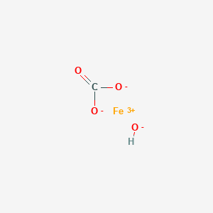 molecular formula CHFeO4 B170662 Iron carbonate hydroxide CAS No. 12626-75-4