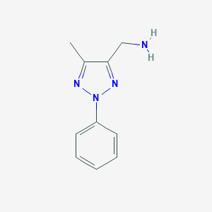 molecular formula C10H12N4 B017067 (5-Methyl-2-phenyl-2H-1,2,3-triazol-4-yl)methanamine CAS No. 105362-45-6