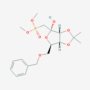 dimethyl ((3aR,4R,6R,6aR)-6-(benzyloxymethyl)-4-hydroxy-2,2-dimethyltetrahydrofuro[3,4-d][1,3]dioxol-4-yl)methylphosphonate