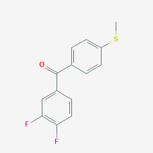 3,4-Difluoro-4'-(methylthio)benzophenone