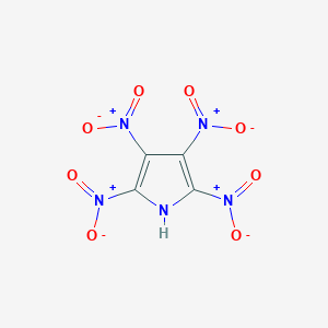 molecular formula C4HN5O8 B170730 2,3,4,5-tetranitro-1H-pyrrole CAS No. 146779-41-1