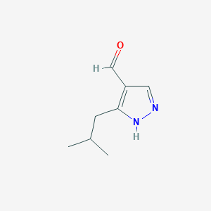 3-Isobutyl-1H-pyrazole-4-carbaldehyde