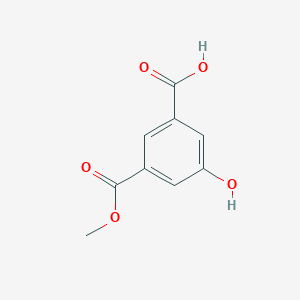 molecular formula C9H8O5 B170748 3-Hydroxy-5-(methoxycarbonyl)benzoic acid CAS No. 167630-15-1