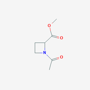 molecular formula C7H11NO3 B017075 Methyl 1-acetylazetidine-2-carboxylate CAS No. 103897-99-0