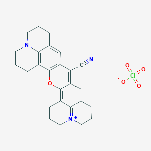 molecular formula C26H26ClN3O5 B170763 Rhodamine 800 CAS No. 137993-41-0