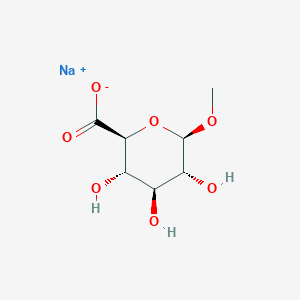 molecular formula C7H11NaO7 B017078 Methyl b-D-glucuronide sodium salt CAS No. 58189-74-5