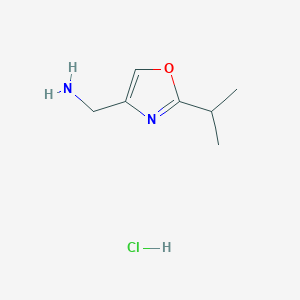 (2-Isopropyloxazol-4-yl)methanamine hydrochloride