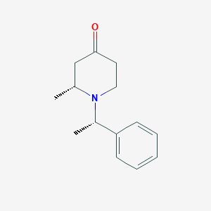 (R)-2-Methyl-1-((S)-1-phenylethyl)piperidin-4-one