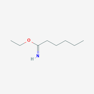 molecular formula C8H17NO B170807 Ethyl hexanimidate CAS No. 1001-25-8