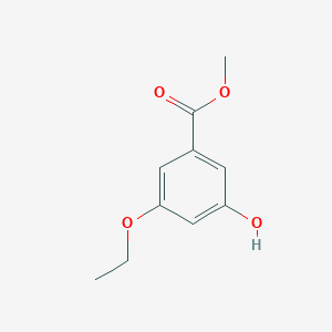 molecular formula C10H12O4 B170813 Methyl 3-ethoxy-5-hydroxybenzoate CAS No. 116169-07-4