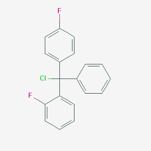 1-[Chloro(4-fluorophenyl)phenylmethyl]-2-fluorobenzene