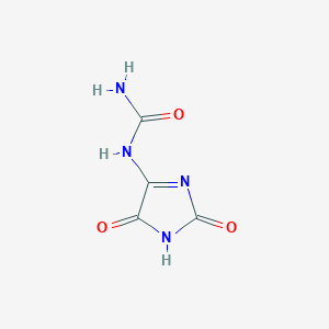 molecular formula C4H4N4O3 B170847 1-(2,5-Dioxo-2,5-dihydro-1H-imidazol-4-YL)urea CAS No. 105245-87-2