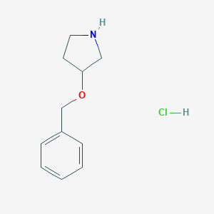 molecular formula C11H16ClNO B170857 3-(Benzyloxy)pyrrolidine hydrochloride CAS No. 127342-06-7