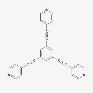 molecular formula C27H15N3 B170862 1,3,5-Tris(pyridin-4-ylethynyl)benzene CAS No. 168289-78-9