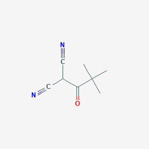 molecular formula C8H10N2O B170903 2-(2,2-Dimethylpropanoyl)propanedinitrile CAS No. 141458-79-9