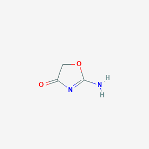 molecular formula C3H4N2O2 B170906 2-Amino-1,3-oxazol-4-one CAS No. 17816-85-2