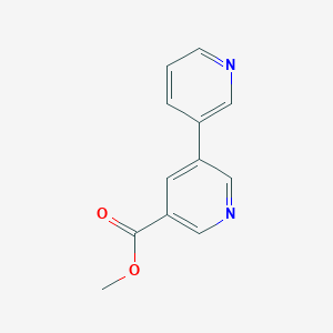 molecular formula C12H10N2O2 B170931 Methyl [3,3'-bipyridine]-5-carboxylate CAS No. 113893-00-8