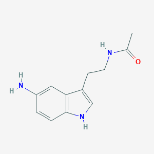 molecular formula C12H15N3O B017094 5-Amino-N-acetyltryptamine CAS No. 393835-65-9