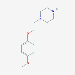 molecular formula C13H20N2O2 B170940 1-[2-(4-methoxyphenoxy)ethyl]piperazine CAS No. 117132-44-2