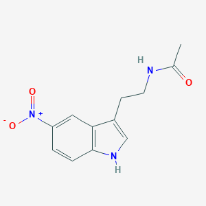 molecular formula C12H13N3O3 B017095 N-[2-(5-硝基-1H-吲哚-3-基)乙基]乙酰胺 CAS No. 96735-08-9