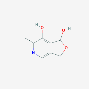 molecular formula C8H9NO3 B170955 6-Methyl-1,3-dihydrofuro[3,4-c]pyridine-1,7-diol CAS No. 17281-92-4
