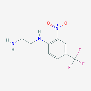 molecular formula C9H10F3N3O2 B170976 N1-(2-Nitro-4-(trifluoromethyl)phenyl)ethane-1,2-diamine CAS No. 161605-68-1