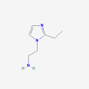 molecular formula C7H13N3 B170983 2-(2-ethyl-1H-imidazol-1-yl)ethanamine CAS No. 113741-02-9