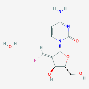molecular formula C10H14FN3O5 B170994 Tezacitabine monohydrate CAS No. 171176-43-5