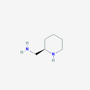 molecular formula C6H14N2 B171016 [(2R)-piperidin-2-yl]methanamine CAS No. 111478-74-1