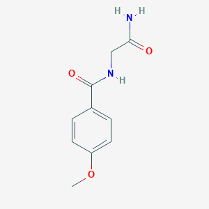 molecular formula C10H12N2O3 B171023 N-(2-amino-2-oxoethyl)-4-methoxybenzamide CAS No. 143153-70-2