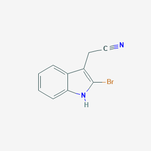 molecular formula C10H7BrN2 B171044 1H-Indole-3-acetonitrile, 2-bromo- CAS No. 106050-92-4