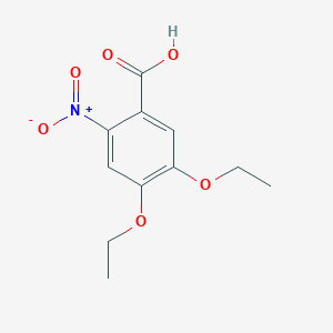 molecular formula C11H13NO6 B171050 4,5-Diethoxy-2-nitrobenzoic acid CAS No. 103796-34-5