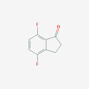 molecular formula C9H6F2O B171051 4,7-Difluoroindan-1-one CAS No. 130408-16-1