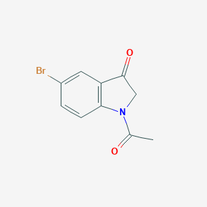 molecular formula C10H8BrNO2 B171076 1-Acetyl-5-bromoindolin-3-one CAS No. 106698-07-1