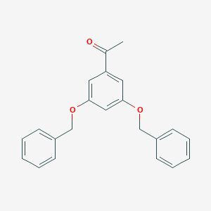 molecular formula C22H20O3 B017108 Ethanone, 1-[3,5-bis(phenylmethoxy)phenyl]- CAS No. 28924-21-2