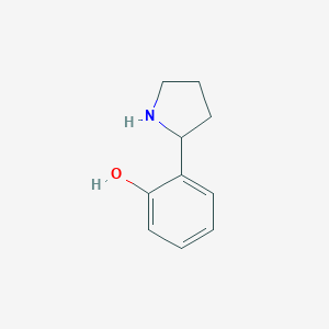 molecular formula C10H13NO B171093 2-(2-吡咯烷基)苯酚 CAS No. 1211539-31-9
