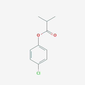 molecular formula C10H11ClO2 B171100 Propanoic acid, 2-methyl-, 4-chlorophenyl ester CAS No. 104316-24-7