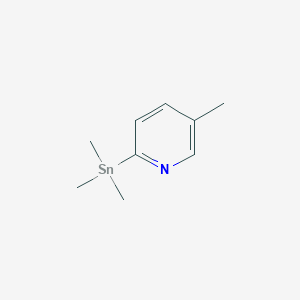 molecular formula C9H15NSn B171114 5-Methyl-2-(trimethylstannyl)pyridine CAS No. 183368-55-0