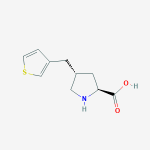 (2S,4R)-4-(thiophen-3-ylmethyl)pyrrolidine-2-carboxylic acid