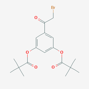 molecular formula C18H23BrO5 B017113 2-Bromo-3',5'-dipivaloxyacetophenone CAS No. 52223-86-6