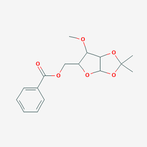 (6-Methoxy-2,2-dimethyl-3a,5,6,6a-tetrahydrofuro[2,3-d][1,3]dioxol-5-yl)methyl benzoate