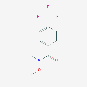 molecular formula C10H10F3NO2 B171178 N-Methoxy-N-methyl-4-(trifluoromethyl)benzamide CAS No. 116332-61-7