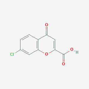 molecular formula C10H5ClO4 B171186 7-chloro-4-oxo-4H-chromene-2-carboxylic acid CAS No. 114741-22-9