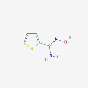 molecular formula C5H6N2OS B171198 N-Hydroxythiophene-2-carboximidamide CAS No. 108443-93-2