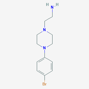 molecular formula C12H18BrN3 B171232 2-[4-(4-Bromo-phenyl)-piperazin-1-YL]-ethylamine CAS No. 199616-96-1