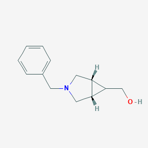 molecular formula C13H17NO B171236 ((1R,5S,6R)-3-Benzyl-3-azabicyclo[3.1.0]hexan-6-yl)methanol CAS No. 134575-07-8