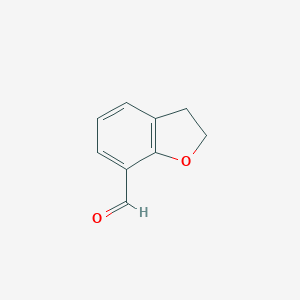 molecular formula C9H8O2 B171238 2,3-Dihydrobenzofuran-7-carbaldehyde CAS No. 196799-45-8